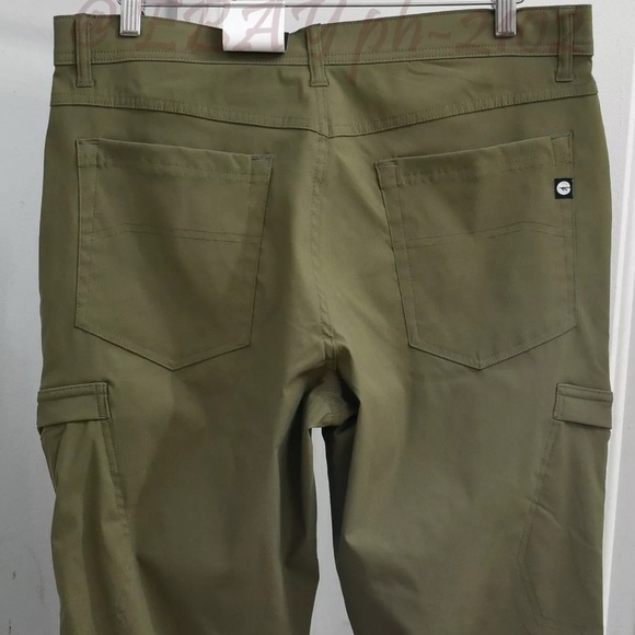 Hi-Tec Green Cargo Pants Straight-Leg Durable - Picture 6 of 13